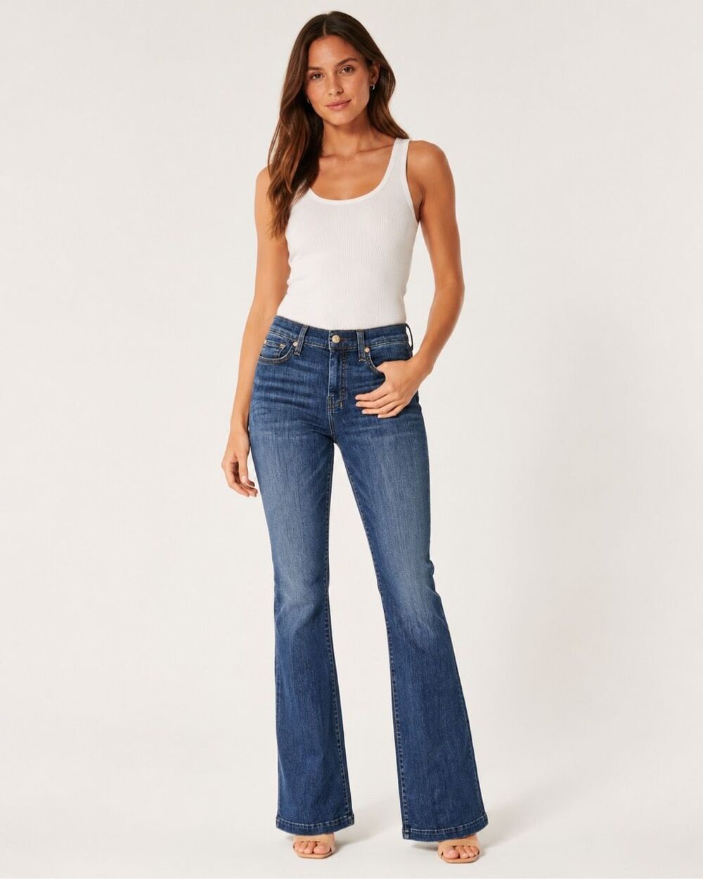 7 For All Mankind Dojo Jeans Size 28 Medium Wash Bootcut Stretch Non ripped